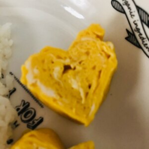 ハートの卵焼き♡